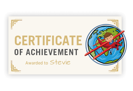 Certificate of achievement reward