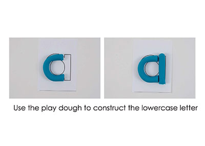 A – Play Doh Letter