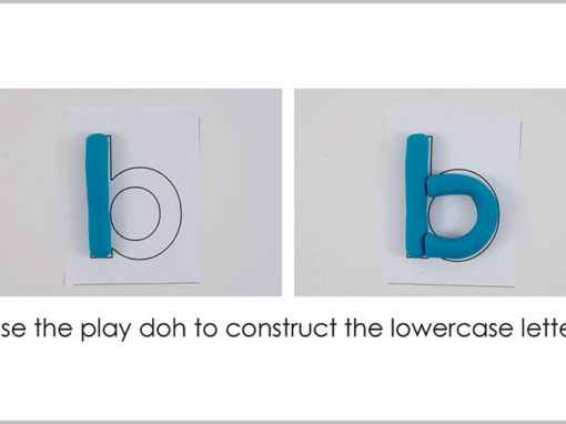 B – Play Doh Letter