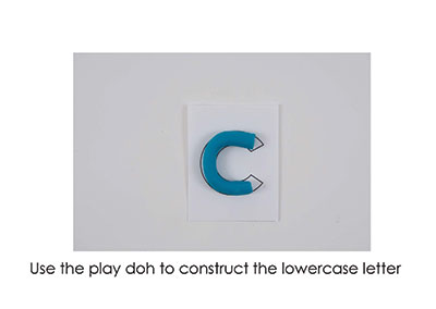 C – Play Doh Letter