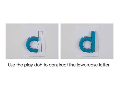 D – Play Doh Letter