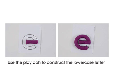 E – Play Doh Letter