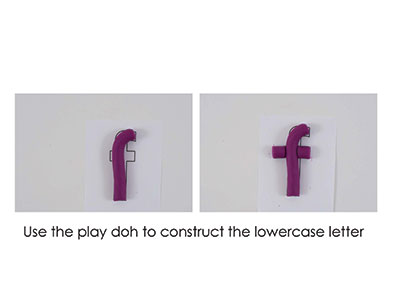 F – Play Doh Letter