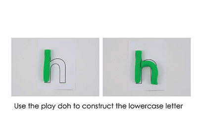 H – Play Doh Letter