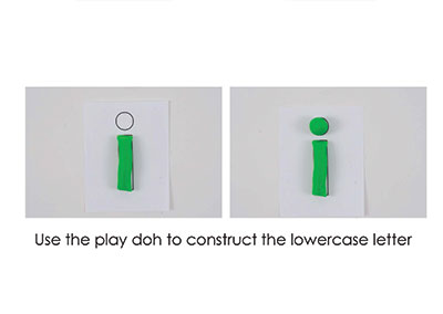 I – Play Doh Letter