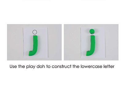 J – Play Doh Letter