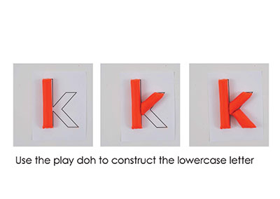 K – Play Doh Letter