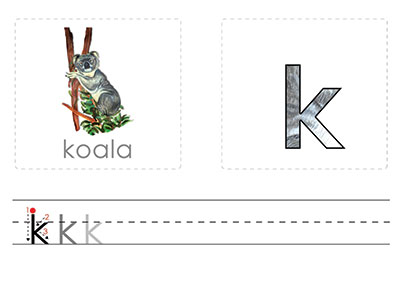 K- Write the Letter