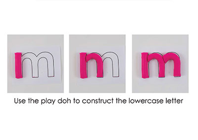 M – Play Doh Letter