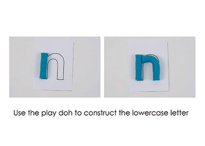 N – Play Doh Letter