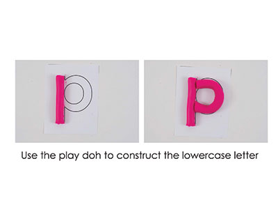 P – Play Doh Letter