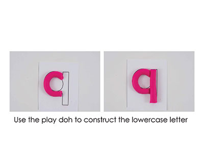 Q – Play Doh Letter