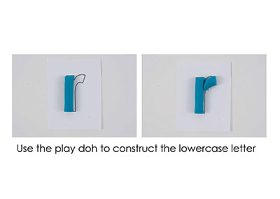 R – Play Doh Letter