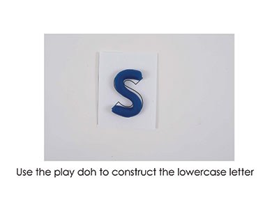 S – Play Doh Letter