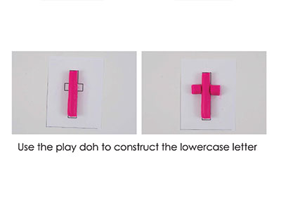 T – Play Doh Letter