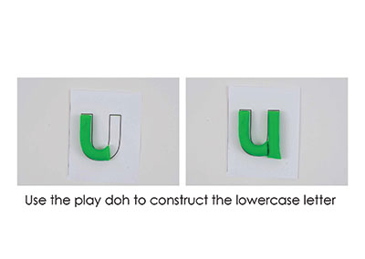 U – Play Doh Letter