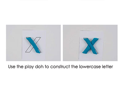 X – Play Doh Letter