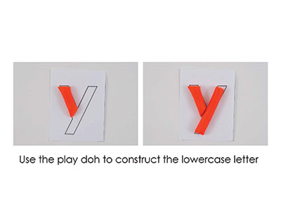 Y – Play Doh Letter