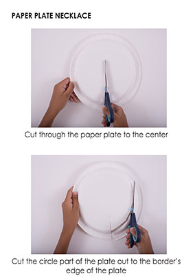 Paper Plate Necklace