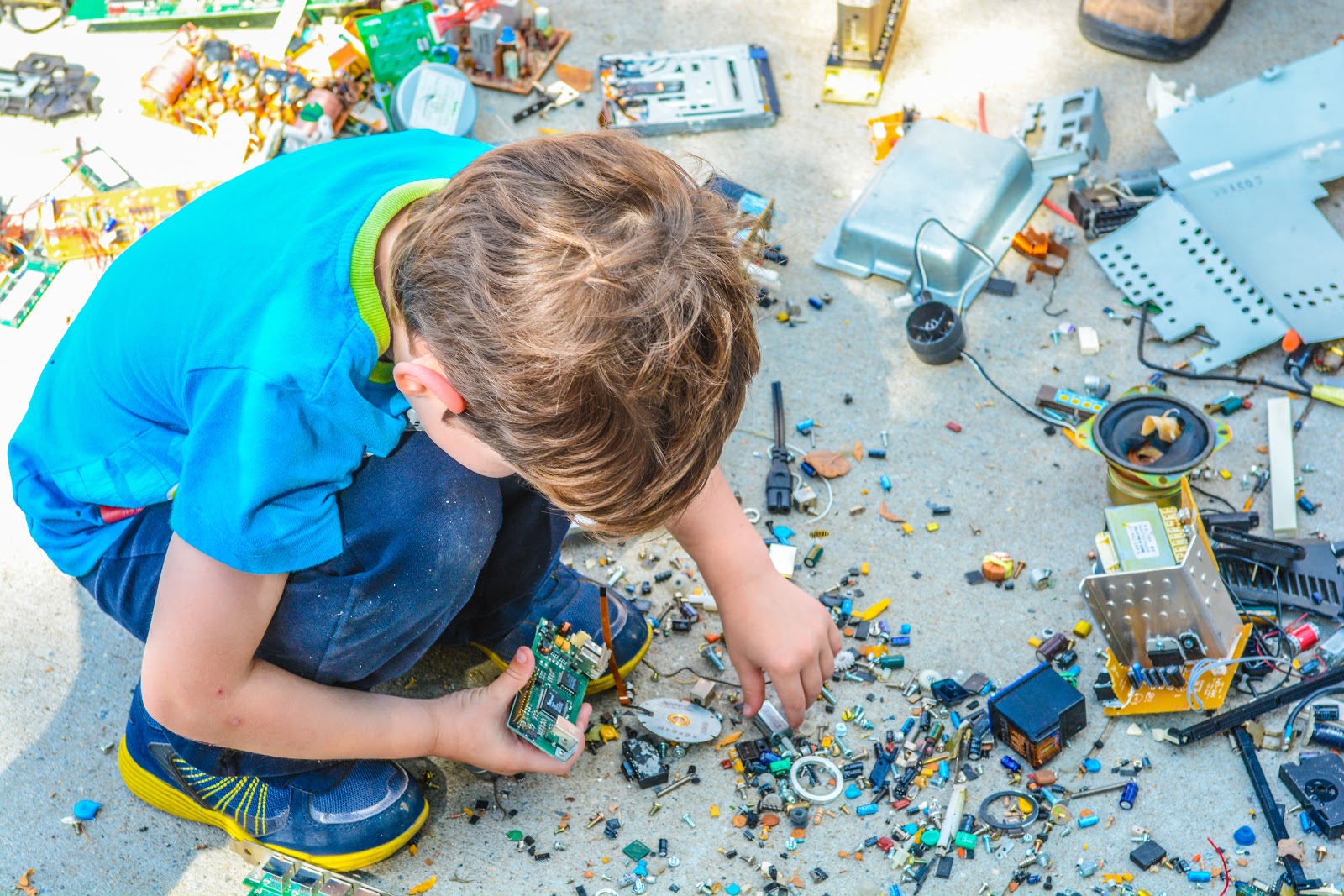 children playing at home