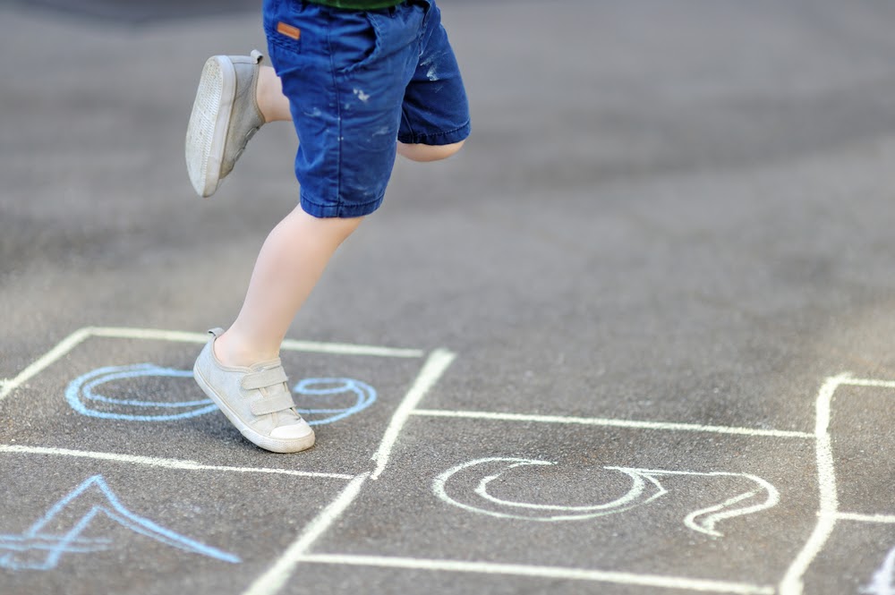 kids playing outside