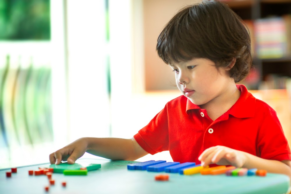 kids learning math skills at home