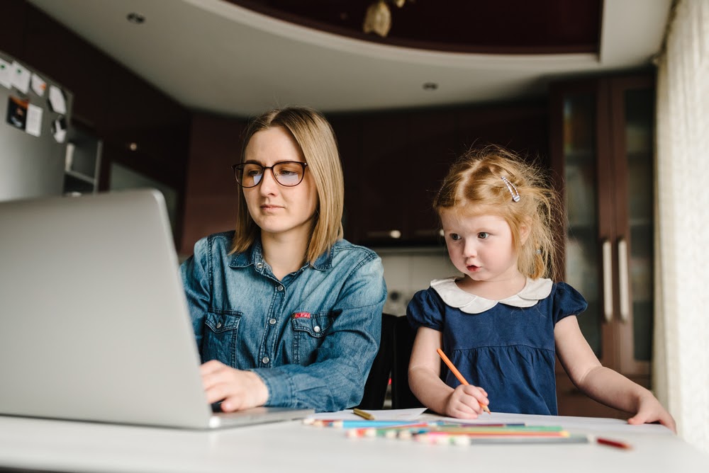 working and teaching from home during coronavirus